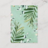 Carte D'accompagnement Rustique Safari Jungle Animaux Baby Diaper Raffle (Dos)