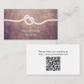 Carte D'accompagnement Rusty Grunge Tying Mariage Site Web Insérer (Devant / Derrière)
