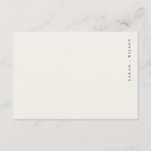 Carte D'accompagnement Sable côtier Plage Mariage QR Code RSVP (Dos)
