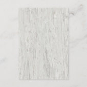 Carte D'accompagnement Sable Dollar Plage Rustique Mariage En Bois Récept (Dos)