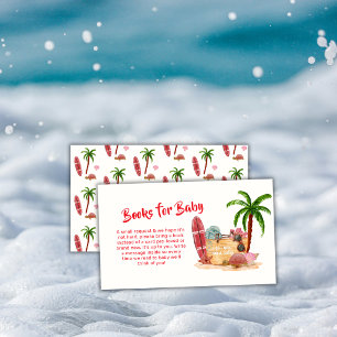 Carte D'accompagnement Sac de plage aux palmiers pour livres de douche po