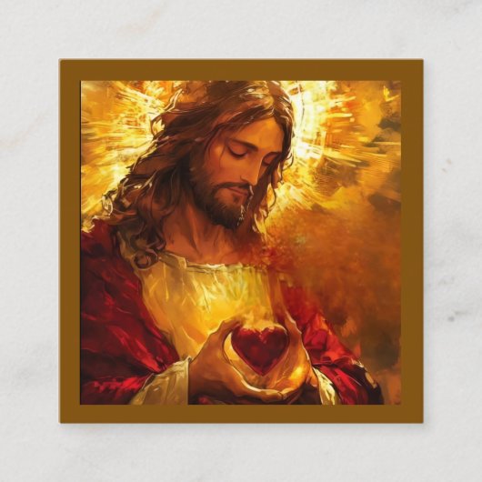 Carte D'accompagnement Sacré-Cœur de Jésus (Devant)