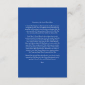 Carte D'accompagnement Sacré Coeur de Jésus avec prière de consécration (Dos)