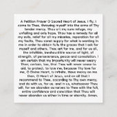 Carte D'accompagnement Sacred Heart of Jesus  (Dos)