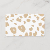 Carte D'accompagnement Safari Animaux Livres pour Bébé Fille Sauvage Un T (Dos)