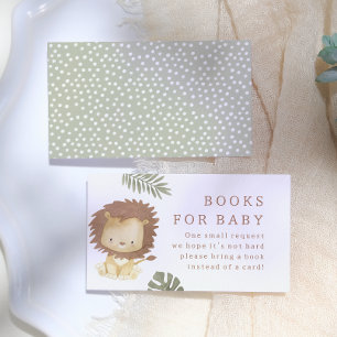 Carte D'accompagnement Safari Animaux Sauvages Garçon Baby Shower