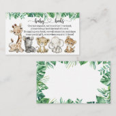 Carte D'accompagnement Safari Baby shower I Anniversaire Demande de réser (Devant / Derrière)