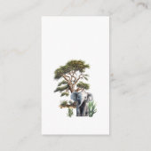 Carte D'accompagnement Safari Bébé Animaux Baby shower Demande de réserva (Dos)