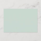 Carte D'accompagnement Sage, Blooms Terrestres QR Code Rsvp Mariage En Li (Dos)