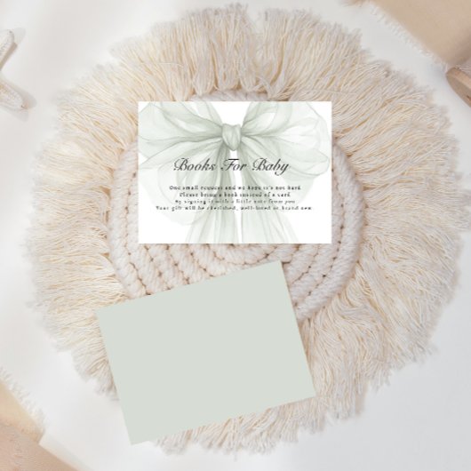 Carte D'accompagnement Sage Bow Classic Books For Baby