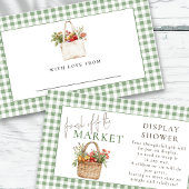 Carte D'accompagnement Sage En vichy Fraîche Hors Du Marché