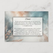 Carte D'accompagnement Sage et Terracotta Stardust Mariage Ciel (Devant)