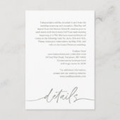 Carte D'accompagnement SAGE Fresque Moderne Détails Mariage Boîtier (Devant)