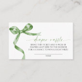 Carte D'accompagnement Sage Green Bow Déchets Raffin (Devant)