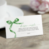 Carte D'accompagnement Sage Green Bow Déchets Raffin