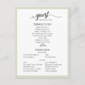 Carte D'accompagnement Sage Green Détails du Mariage Informations sur l'i (Devant)