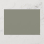 Carte D'accompagnement Sage Green Modern Script Capture Le code Love QR (Dos)
