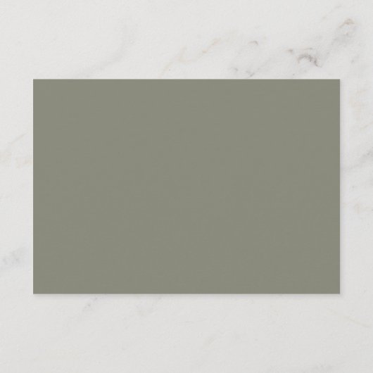Carte D'accompagnement Sage Green Modern Script Capture Le code Love QR (Dos)