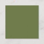 Carte D'accompagnement Sage Green QR Code Moderne Détails Mariage Minimal (Dos)