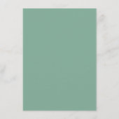 Carte D'accompagnement Sage Green Wedding Information Card (Dos)