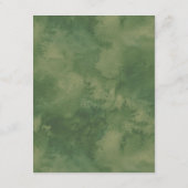 Carte D'accompagnement Sage Green White Gold Botanical Détails sur l'invi (Dos)