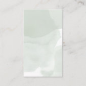 Carte D'accompagnement Sage Greenery White Rose Wedding Registry (Dos)