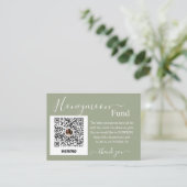Carte D'accompagnement Sage Honeymoon Fund Registry Enclosure Card (Debout devant)