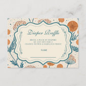 Carte D'accompagnement Sage Orange Botanical Diapper Raffle (Devant)