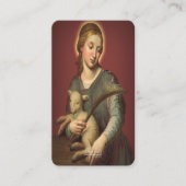 Carte D'accompagnement Saint Agnes de Rome avec prière (Devant)