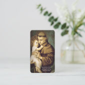 Carte D'accompagnement Saint Anthony Prière de Restauration des objets pe (Debout devant)