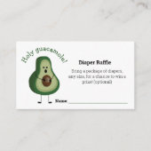 Carte D'accompagnement Saint Guacamole ! Raffle de couches (Devant)