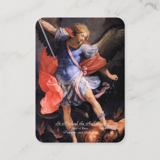 Carte D'accompagnement Saint Michel l'Archange avec prière (Devant)
