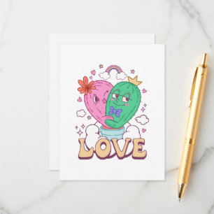 Carte D'accompagnement Saint-Valentin d'amour