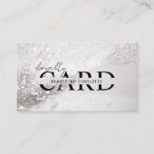 Carte D'accompagnement Salon moderne, Parties scintillant d'argent, 10 - (Devant)