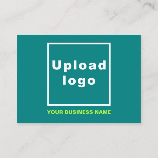 Carte D'accompagnement Salutation d'action de grâces sur vert Turquoise (Dos)