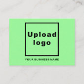 Carte D'accompagnement Salutation d'Halloween d'affaires sur vert clair (Dos)