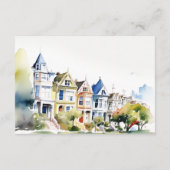 Carte D'accompagnement San Francisco Painted Ladies Wedding Reception (Dos)