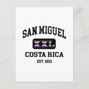 Carte D'accompagnement San Miguel, Costa Rica - XXL Athlétisme