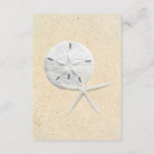 Carte D'accompagnement Sand Dollar Beach Détails du mariage (Dos)