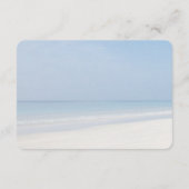 Carte D'accompagnement Sand Dollar et Starfish Beach Wedding Détail (Dos)