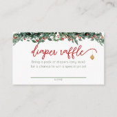 Carte D'accompagnement Santa Baby Clothesline Diaper Raffle Cards (Devant)