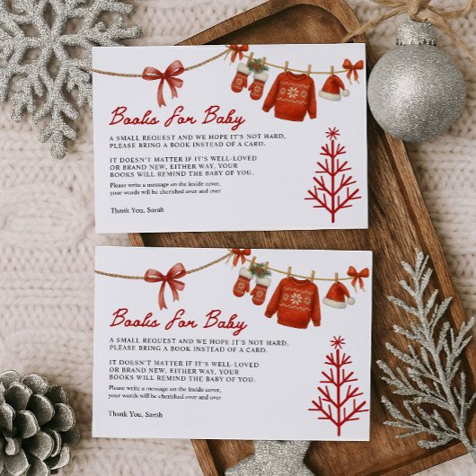 Carte D'accompagnement Santa Books for Baby Card