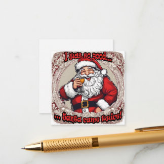 Carte D'accompagnement Santa Came Twice!