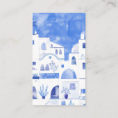 Carte D'accompagnement Santorin Site Mariage QR Code (Dos)