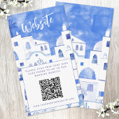 Carte D'accompagnement Santorin Site Mariage QR Code