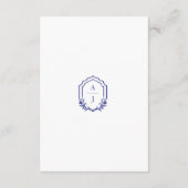 Carte D'accompagnement Santorini Grèce Aquarelle Mariage Détail QR Code (Dos)