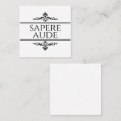 Carte D'accompagnement Sapere Aude (Devant / Derrière)