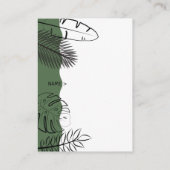 Carte D'accompagnement Saule Safari Elephant Rust Red Diaper Raffle (Dos)