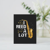 Carte D'accompagnement Saxophone drôle (Debout devant)