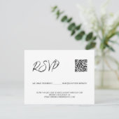 Carte D'accompagnement SCAN QR code site du mariage Sièges réservés (Debout devant)